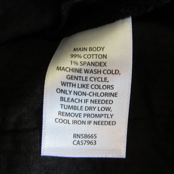 BP Black Corduroy L Straight Leg Pullon Back Pockets Pants NWT - Picture 5 of 5